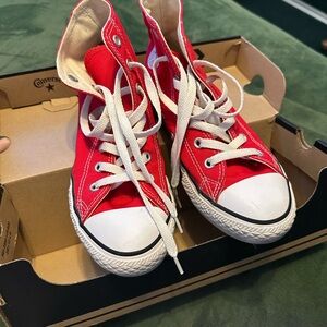 Converse Kids' Red High-Top Sneakers